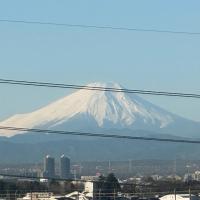 家から見える富士山